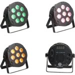 Projetor LED RGBWA LIGHT4ME Penta Par 8x12W MKII para eventos e concertos
