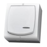 Interruptor Inteligente Ospel LNH-11NS/00 Blanco IP44 250 V 16 A