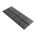 Mata fitness Urevo 160 x 65 cm noire antiderapante imperméable