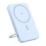 Batteria esterna Baseus PicoGo Qi2 5000mAh 20W blu con supporto