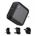 Cargador INVZI GanHub 3x USB-C 140W EU/UK/AU/US Negro