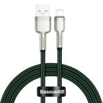 Cable USB a Lightning Baseus Cafule 2.4A 1m Verde