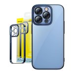 Funda para móvil Baseus Glitter Magnetic PC Bleu Transparent pour iPhone 14 Pro