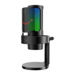 Micrófono Fifine A8 USB cardioide con soporte y filtro antipop RGB