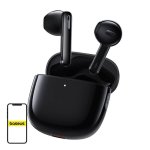 Auriculares Baseus Bowie WX5 inalámbricos Bluetooth 5.3 con micrófonos y carga rápida negros