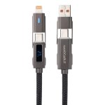 Cavo USB Nanocable 10.01.2501 USB-A/USB-C a USB-C/Lightning 1m Nero