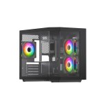 Caja PC VIDA EDGE MINI MATX ARGB Negro Cubo Micro ATX/ITX