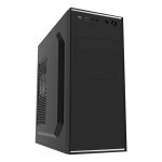 Boîtier PC CiT JETSTREAM-SILVER Midi Tower ATX 500W Noir Argent