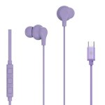 Kabelgebundene Celly UP1600TYPECVL USB-C Kopfhörer mit Mikrofon und Lautstärkeregelung violett