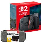 Nintendo Switch 2 7.9" FullHD HDR 120Hz 256GB Azul/Rojo + Blade Funda Canvas Carry Bag Gris