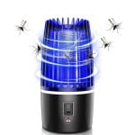 Lámpara Antimosquitos Eléctrica Klack Recargable 2000mah Con Luz Nocturna Led, Trampa Electrica Para Insectos Voladores Interior Y Exterior, 5w, Usb