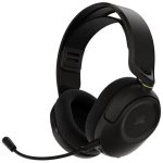 Auriculares Corsair HS35 v3 inalámbricos Bluetooth y USB-C para gaming, micrófono omnidireccional, carbón
