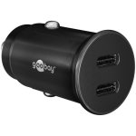 Auto-Ladegerät Goobay 59705 Dual USB-C 30W PD Schwarz