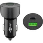 Auto-Ladegerät Goobay Dual USB-C PD 30W Schwarz