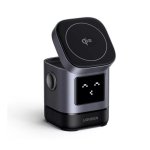 Cargador Inalámbrico Ugreen W709 Robot 2 en 1 Qi2 15W Negro