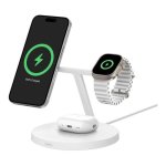 Belkin BoostCharge 3 in 1 Qi2 MagSafe Ladestation Weiß