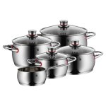 Conjunto de panelas WMF Quality One 9 peças aço inoxidável