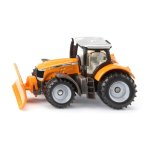 Tracteur modèle réduit Siku Massey Ferguson avec lame de déneigement