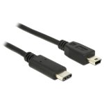 Cable USB DeLOCK 83603 1 m USB 2.0 USB C a Mini-USB B Negro