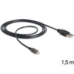Cable USB DeLOCK 2.0-A a Micro-B de 1,5 m Negro