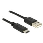 Cavo USB DeLOCK 83600 1 m USB 2.0 USB C a USB A Nero