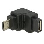 Adaptador DeLOCK USB 2.0 Micro-B Macho a Hembra Negro