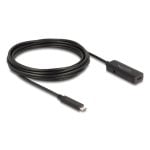 Cavo di estensione USB-C DeLOCK 80028 5 m USB 3.2 Gen 2 10 Gbit/s Nero