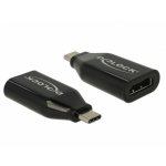 Adaptador gráfico USB-C para HDMI DeLOCK 62978 4096 x 2160 pixels preto