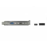 Supporto per slot USB 3.2 Gen 2 DeLOCK 0,5 m USB-C e USB-A nero
