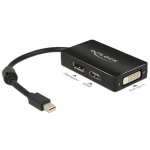 Adaptador Mini DisplayPort para DisplayPort + HDMI + DVI DeLOCK 0,16 m