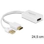 Adattatore video DeLOCK 62496 DisplayPort a HDMI + USB 0,245 m