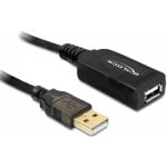 Cavo estensione USB 2.0 DeLOCK 20 m Nero Maschio/Femmina