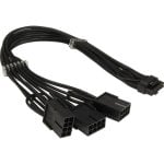 Cable adaptador Inter-Tech GPU-02 12VHPWR a 3x PCIe 8-pin