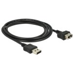 USB-Verlängerungskabel 2.0 DeLOCK 2 m Schwarz