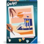 Kit di pittura a numeri Ravensburger CreArt Cabaña de playa