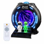 Proyector Klack Portal Interestelar con Bola de Plasma y Aurora Boreal