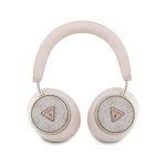 Auriculares Guess 4G Triangle Logo Bluetooth sem fios com ANC, rosa