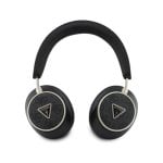 Casque Bluetooth Guess avec ANC, micro, commande vocale et logo, noir