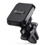 Supporto Magnetico per Auto Thomson con Pinze a Griglia, Rotazione 360°, Universale, Nero, 80 g