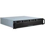 Serveur Inter-Tech IPC 2U-2404S Rack micro ATX Mini-ITX 2U Noir Argent