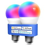 Ampoule LED Autrucker E27 9W RGBWW 850lm WiFi Smart Compatible HomeKit Alexa Google