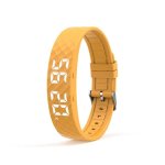 Bracciale attività Autrucker Giallo USB Contapassi Calorie Sonno Sveglia