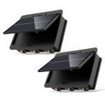 Wandleuchte LED Solar Autrucker Pack 2, Warmweiß, IP65 Garten Balkon