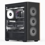 Case PC Aerocool D501A Torre Media Nera/Legno ATX