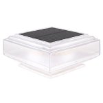 Poste de Luz Solar Autrucker Cálida para Patios, Vallas y Jardines
