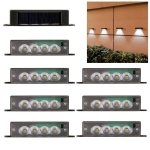 Lámpara Solar de Pared Autrucker con Sensor Crepuscular, 4 LED, Blanco, IP65