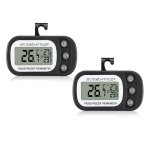 Termómetro Digital Autrucker para Frigorífico 2uds, Impermeable IPX3, Pantalla Grande