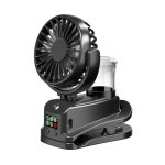 Mini Ventilador Autrucker Portátil 1W 4 Velocidades Humidificador Clip 360° Batería 1200mAh