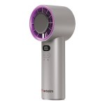Mini Ventilatore Portatile Verbatim Cool 'n' Go Ice Touch 8W 3 Velocità Batteria Ricaricabile Grigio/Viola