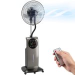 Ventilatore Nebulizzatore a Piantana Rolipo 90W 3,1L 3 Velocità Silenzioso Telecomando